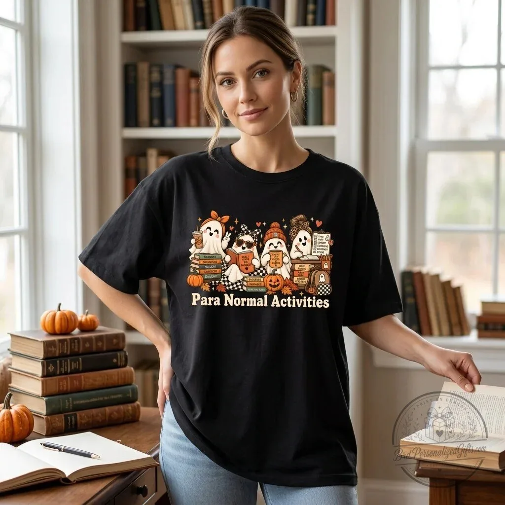 Para Normal Activities Paraprofessional Halloween Teacher Aide T-Shirt