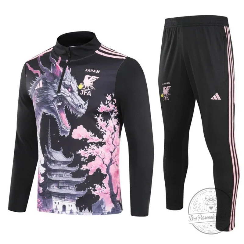 Japan National Football Team Dragon Cherry Blossom Training Sweatshirt