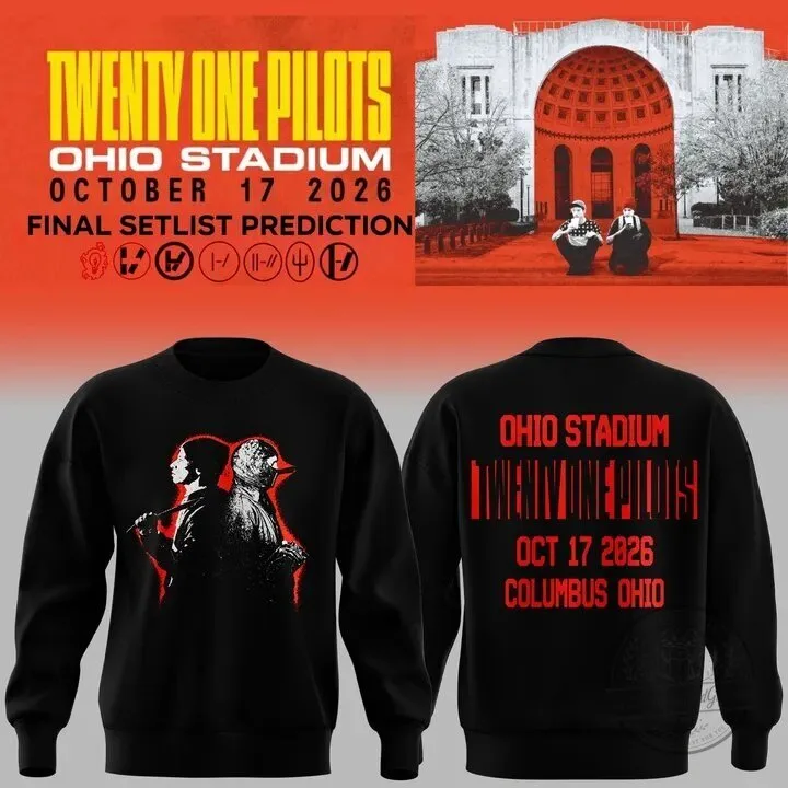 Twenty One Pilots Ohio Stadium October 2026 Concert Tour Sweatshirt